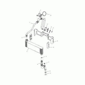ENGINE, OIL COOLING - V03CB16/ALL OPTIONS (4983648364C03)