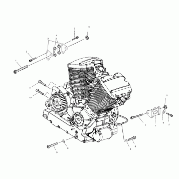 ENGINE, MOUNTING - V03CB16/ALL OPTIONS (4983648364C07)