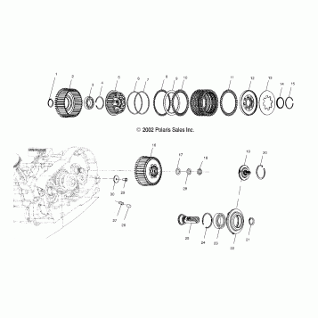 DRIVE TRAIN, DRIVE CLUTCH - V03CB16/ALL OPTIONS (4983648364D07)