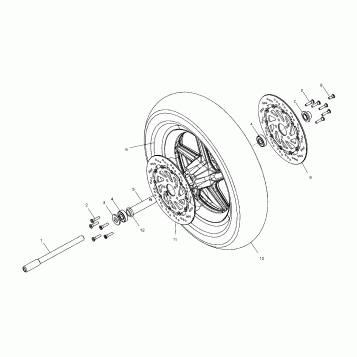WHEELS, FRONT (CAST) - V03TB16/ALL OPTIONS (4983668366A14)