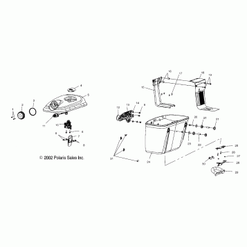 BODY, SADDLEBAGS - V03TB16/ALL OPTIONS (4983668366B14)