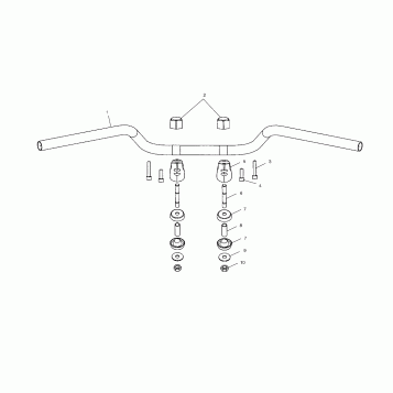 STEERING, HANDLEBAR MOUNTING - V03GB16/ALL OPTIONS (4983688368A08)
