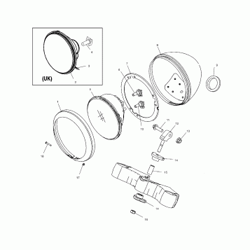 ELECTRICAL, HEADLIGHT - V03GB16/ALL OPTIONS (4983688368B03)