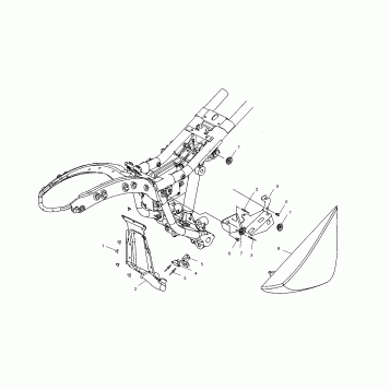 ELECTRICAL, FUSE BOX MOUNT/RH SIDE COVER - V03GB16/ALL OPTIONS (4983688368B10)