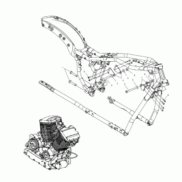 ENGINE, MOUNTING - V03GB16/ALL OPTIONS (4983688368C05)