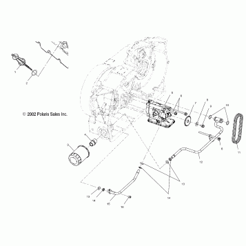 ENGINE, OIL PUMP MOUNTING - V03GB16/ALL OPTIONS (4983688368C13)