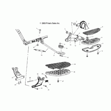CHASSIS, FLOOR BOARD and SIDE STAND - V04TB16/ALL OPTIONS (4989528952A06)