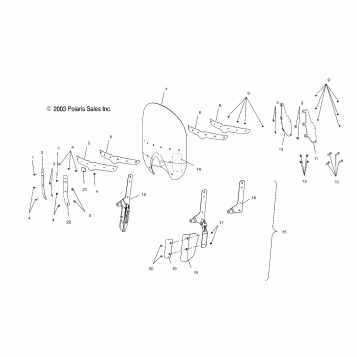 BODY, WINDSHIELD - V04TB16/ALL OPTIONS (4989528952A09)