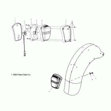 ELECTRICAL, TAILLIGHT - V04TB16/ALL OPTIONS (4989528952B03)