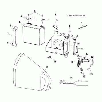 ELECTRICAL, BATTERY BOX - V05TB16/ALL OPTIONS (4989528952B10)