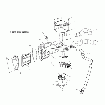 ENGINE, AIR BOX - V04TB16/ALL OPTIONS (4989528952C07)