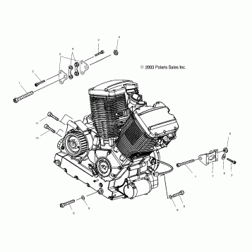 ENGINE, MOUNTING - V04TB16/ALL OPTIONS (4989528952C08)