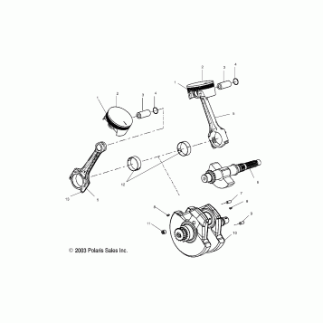 ENGINE, CRANKSHAFT - V03CB16/ALL OPTIONS (4989528952C09)