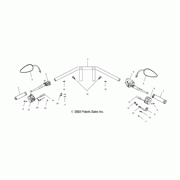 STEERING, HANDLEBAR (ANSS) - V04NC16CN/DN/LN (4989548954A09)