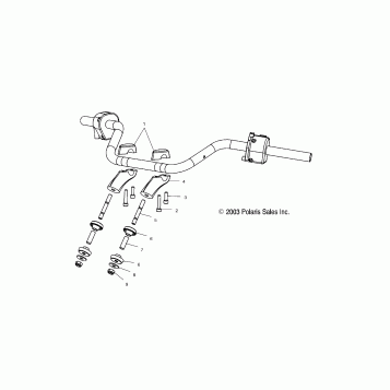 STEERING, HANDLEBAR MOUNTING - V04GB16CA/CB/CC/CE/CG/CJ/CK/CL/DA/DB/DC/DE/DG/DJ/DK/DL/LA/LB/LC/LE/LG/LJ/LK/LL/UA/UB/UC/UE/UG/UJ/UK/UL (4989548954A10)