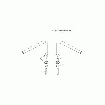 STEERING, HANDLEBAR MOUNTING (ANSS) - V04NC16CN/DN/LN (4989548954A11)