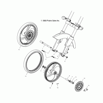 WHEELS, FRONT (CAST) - V04GB16CA/CB/CC/CE/CG/CJ/CK/CL/DA/DB/DC/DE/DG/DJ/DK/DL/LA/LB/LC/LE/LG/LJ/LK/LL/UA/UB/UC/UE/UG/UJ/UK/UL (4989548954B03)