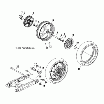WHEELS, REAR (CAST) - V04GB16CA/CB/CC/CE/CG/CJ/CK/CL/DA/DB/DC/DE/DG/DJ/DK/DL/LA/LB/LC/LE/LG/LJ/LK/LL/UA/UB/UC/UE/UG/UJ/UK/UL (4989548954B06)