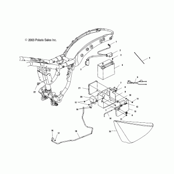 ELECTRICAL, ECM/BATTERY BOX/LH SIDE COVER - V04GB16/NC16/ALL OPTIONS (4989548954C03)
