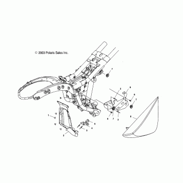 ELECTRICAL, FUSE BOX MOUNT/RH SIDE COVER - V04GB16/NC16/ALL OPTIONS (4989548954C04)