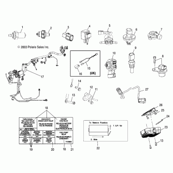 ELECTRICAL, HARNESSES, SENSORS and SWITCHES - V04GB16/NC16/ALL OPTIONS (4989548954C08)