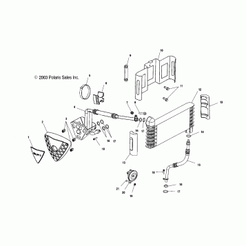 ENGINE, OIL COOLING - V04GB16/NC16/ALL OPTIONS (4989548954C10)