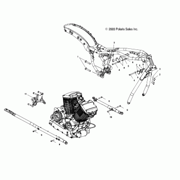 ENGINE, MOUNTING - V04GB16/NC16/ALL OPTIONS (4989548954C13)