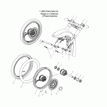 WHEELS, FRONT (SPOKED) - V04CB16/ALL OPTIONS (4989568956A13)