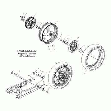 WHEELS, REAR (CAST) - V04CB16/ALL OPTIONS (4989568956B04)
