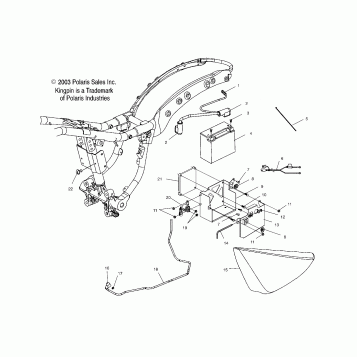 ELECTRICAL, ECM/BATTERY BOX/LH SIDE COVER - V04CB16/ALL OPTIONS (4989568956C01)