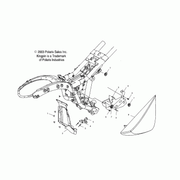 ELECTRICAL, FUSE BOX MOUNT/RH SIDE COVER - V04CB16/ALL OPTIONS (4989568956C02)