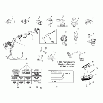 ELECTRICAL, HARNESSES, SENSORS and SWITCHES - V04CB16/ALL OPTIONS (4989568956C05)