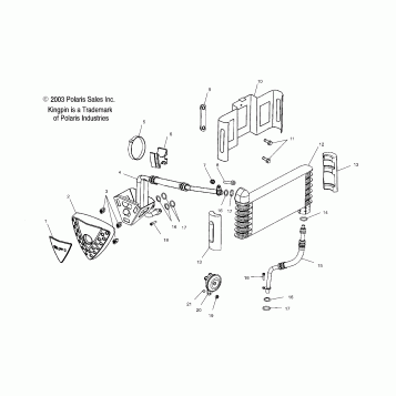 ENGINE, OIL COOLING - V04CB16/ALL OPTIONS (4989568956C07)