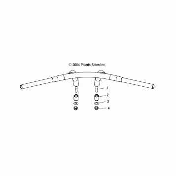 STEERING, HANDLEBAR MOUNTING (NSS) - V05EC16DU/LU (4996239623A11)