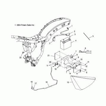 ELECTRICAL, ECM/BATTERY BOX/LH SIDE COVER - V05AB16/EC16/GB16ALL OPTIONS (4996239623C01)