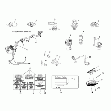 ELECTRICAL, HARNESSES, SENSORS and SWITCHES - V05AB16/EC16/GB16ALL OPTIONS (4996239623C05)