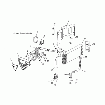 ENGINE, OIL COOLING - V05AB16/EC16/GB16ALL OPTIONS (4996239623C07)