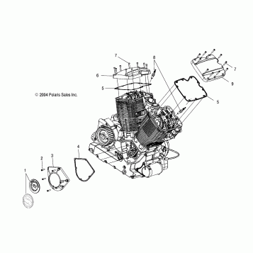 ENGINE, CAM and VALVE COVERS - V04CB16/ALL OPTIONS (4996239623D03)