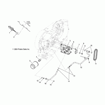 ENGINE, OIL PUMP MOUNTING - V05AB16/EC16/GB16ALL OPTIONS (4996239623D04)