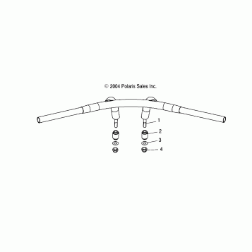 STEERING, HANDLEBAR MOUNTING (NESS) - V05DC16CT/DT/LT (4996259625A11)