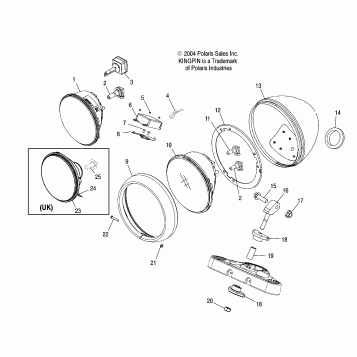 ELECTRICAL, HEADLIGHT - V05CB16/DC16/ALL OPTIONS (4996259625B08)