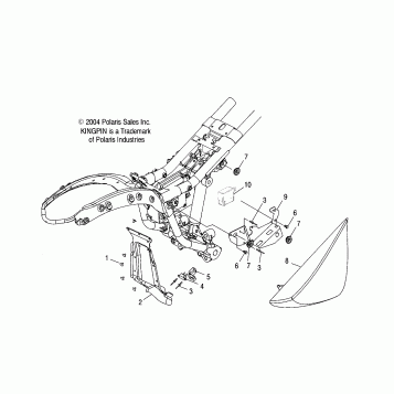 ELECTRICAL, FUSE BOX MOUNT/RH SIDE COVER - V05CB16/DC16/ALL OPTIONS (4996259625C04)
