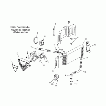 ENGINE, OIL COOLING - V05CB16/DC16/ALL OPTIONS (4996259625C09)