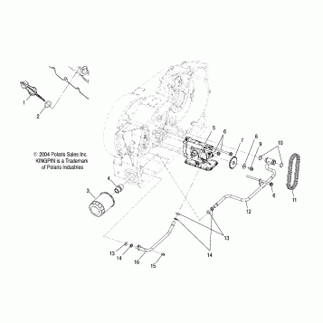 ENGINE, OIL PUMP MOUNTING - V05CB16/DC16/ALL OPTIONS (4996259625D06)