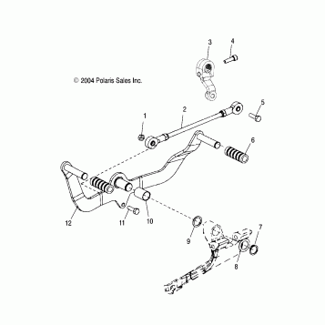 DRIVE TRAIN, SHIFT LEVER - V05TB16/ALL OPTIONS (4996279627A07)