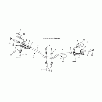 STEERING, HANDLEBAR - V05TB16/ALL OPTIONS (4996279627A08)