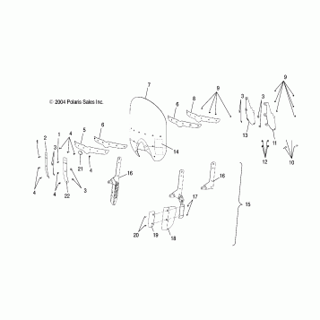 BODY, WINDSHIELD - V05TB16/ALL OPTIONS (4996279627A10)