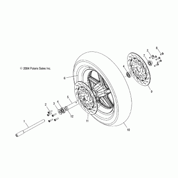 WHEELS, FRONT (CAST) - V05TB16/ALL OPTIONS (4996279627B01)