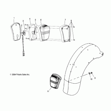 ELECTRICAL, TAILLIGHT - V05TB16/ALL OPTIONS (4996279627B04)