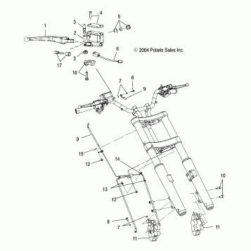 BRAKES, FRONT - V05TB16/ALL OPTIONS (4996279627B08)
